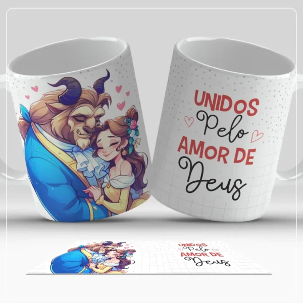 Estampas de Casais para Canecas - Dia dos Namorados