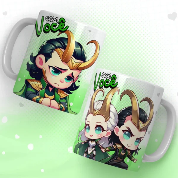 Estampas de Heróis para Dia dos Namorados - Canecas