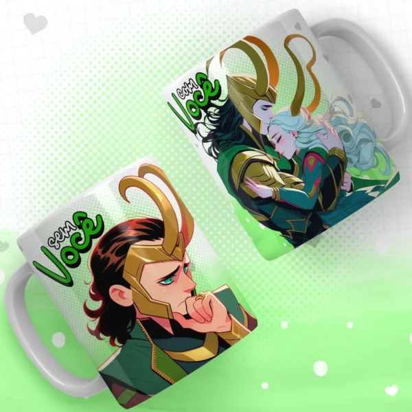 Estampas de Heróis para Dia dos Namorados - Canecas