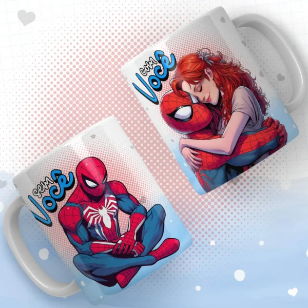 Estampas de Heróis para Dia dos Namorados - Canecas