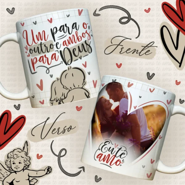 Estampas Exclusivas para Canecas de Namorados