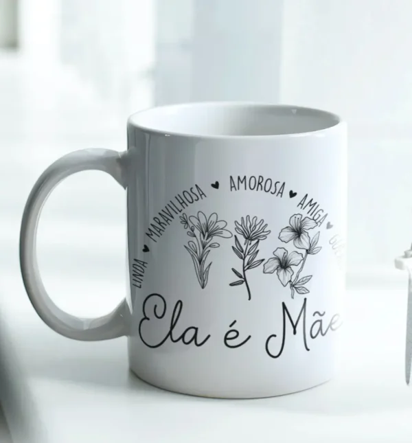 Estampas JPG Minimalistas para Canecas de Mães