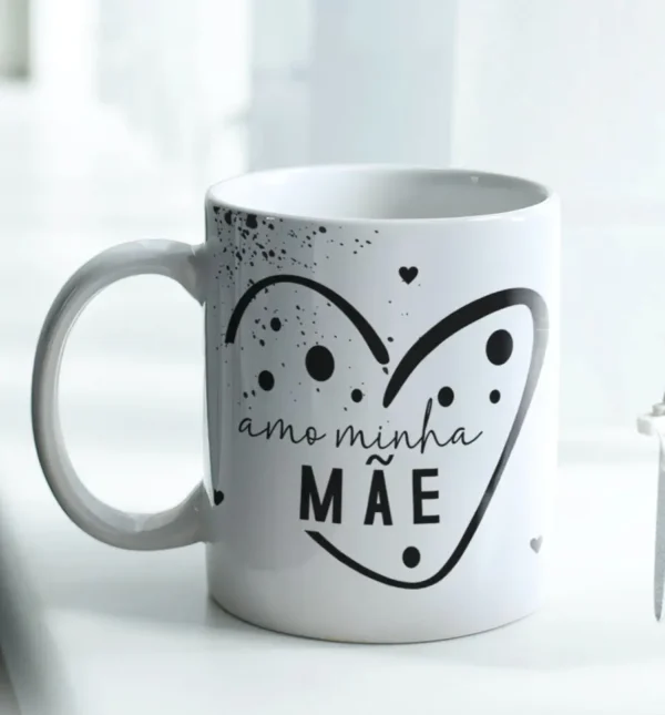 Estampas JPG Minimalistas para Canecas de Mães