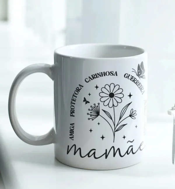Estampas JPG Minimalistas para Canecas de Mães