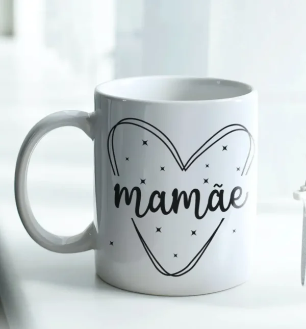 Estampas JPG Minimalistas para Canecas de Mães