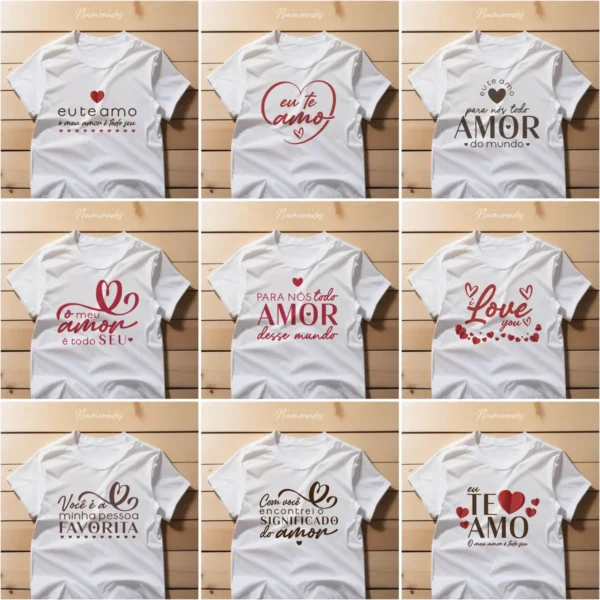 Estampas Personalizadas Caneca, Camisa, Azulejo - Namorados