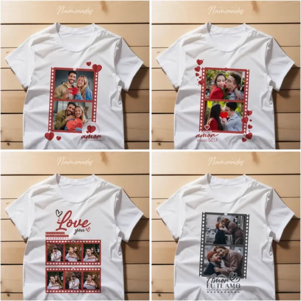 Estampas Personalizadas Caneca, Camisa, Azulejo - Namorados