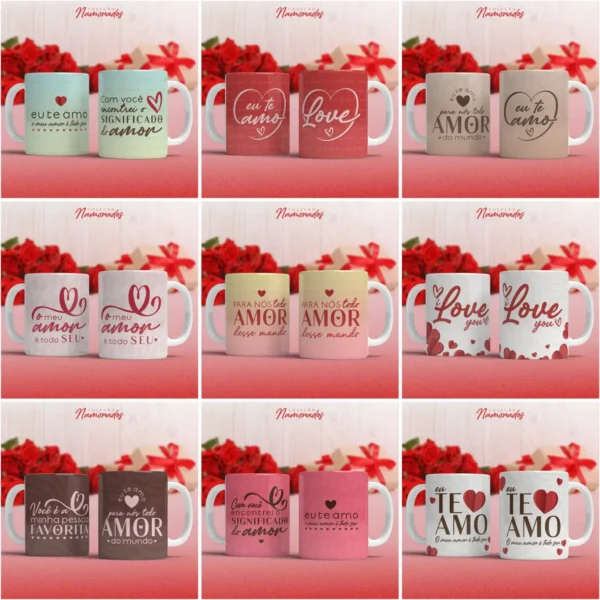 Estampas Personalizadas Caneca, Camisa, Azulejo - Namorados