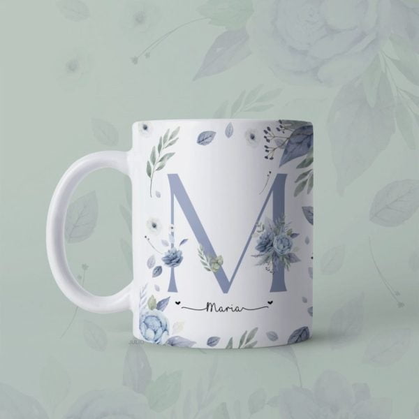 Estampas Sublimação Caneca Dia Da Mulher Alfabeto Floral Png