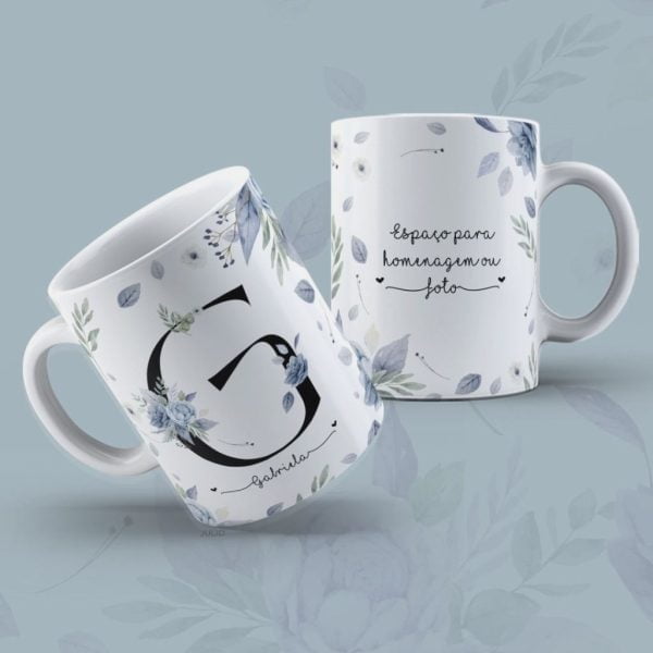 Estampas Sublimação Caneca Dia Da Mulher Alfabeto Floral Png