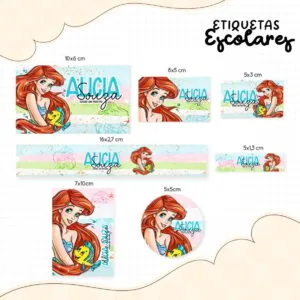 Etiqueta Escolar Ariel - Arquivo Digital 32 Etiqueta Escolar Ariel - Arquivo Digital