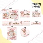 Etiqueta Escolar Ballet Animais - Arquivo Digital 3 Etiqueta Escolar Ballet Animais - Arquivo Digital