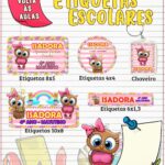 Etiqueta Escolar Corujinha - Arquivo Digital