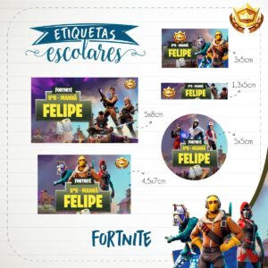 etiqueta escolar fortnite arquivo digital etiqueta escolar fortnite arquivo digital