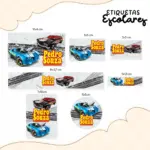 Etiqueta Escolar Hot Wheels - Arquivo Digital 2 Etiqueta Escolar Hot Wheels - Arquivo Digital
