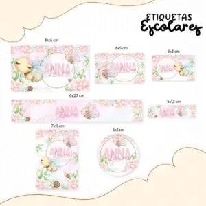 Etiqueta Escolar Jardim Florido - Arquivo Digital 24 Etiqueta Escolar Jardim Florido - Arquivo Digital