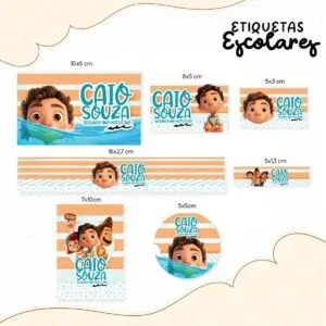 Etiqueta Escolar Luca - Arquivo Digital 12 Etiqueta Escolar Luca - Arquivo Digital
