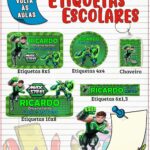 Etiqueta Escolar Max Steel - Arquivo Digital