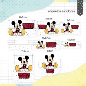 etiqueta escolar mickey arquivo digital etiqueta escolar mickey arquivo digital