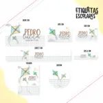 Etiqueta Escolar Pipa - Arquivo Digital 12 Etiqueta Escolar Pipa - Arquivo Digital