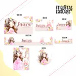 Etiqueta Escolar Princesa - Arquivo Digital 6 Etiqueta Escolar Princesa - Arquivo Digital