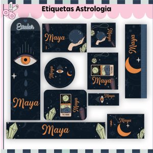 Etiqueta Escolar Tema Astrologia - Arquivo Digital