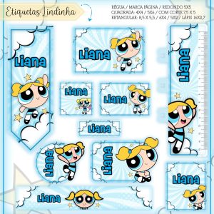 Etiqueta Escolar Tema Lindinha - Arquivo Digital