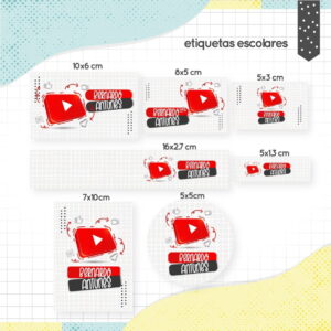 etiqueta escolar youtube arquivo digital