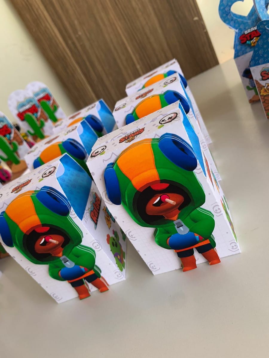 Kit Digital Brawl Stars com Caixas para Lembrancinhas 2 Kit Digital Brawl Stars com Caixas para Lembrancinhas - Imagem 2