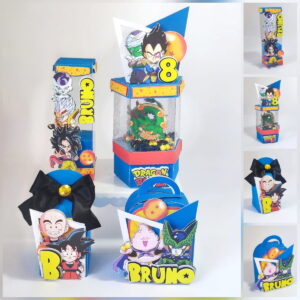 Kit Digital Festa Dragon Ball Luxo Studio e PDF para Corte 13 festa dragon ball luxo studio e pdf