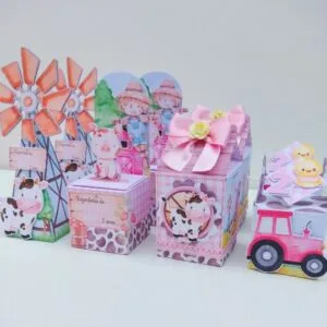 Festa Fazendinha Aquarelada Rosa - Arquivo Digital 12 Festa Fazendinha Aquarelada Rosa - Arquivo Digital