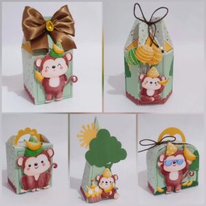 festa macaquinho infantil studio e pdf personalizacao