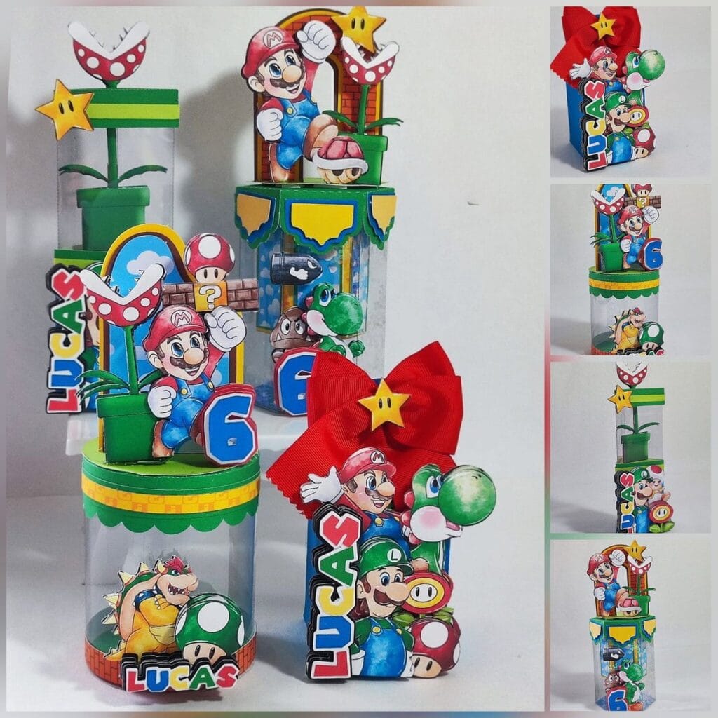 Kit Digital Super Mario Pool Party 3D PNG - 46 Arquivos