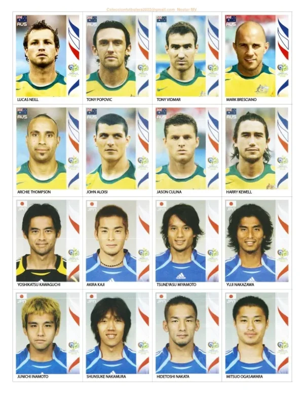 Figurinhas Copa Do Mundo Alemanha 2006 Arquivo Em Pdf 5