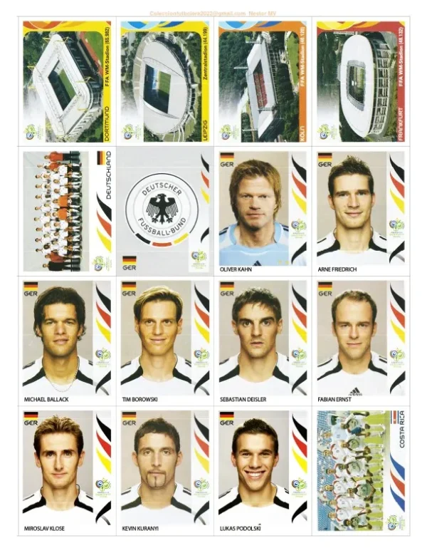 Figurinhas Copa Do Mundo Alemanha 2006 Arquivo Em Pdf 8