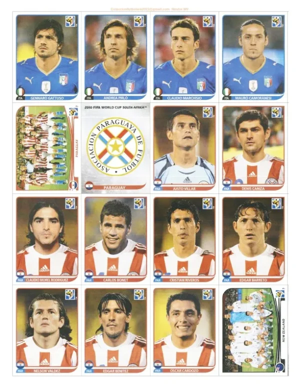 Figurinhas Copa Mundo 2010 África Do Sul Pdf Para Imprimir