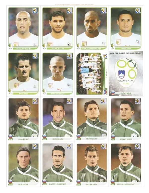 Figurinhas Copa Mundo 2010 África Do Sul Pdf Para Imprimir