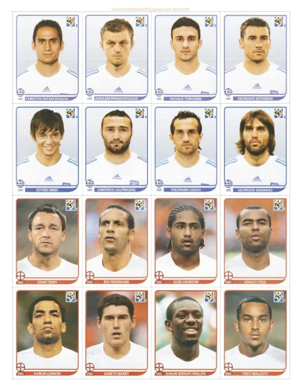 Figurinhas Copa Mundo 2010 África Do Sul Pdf Para Imprimir