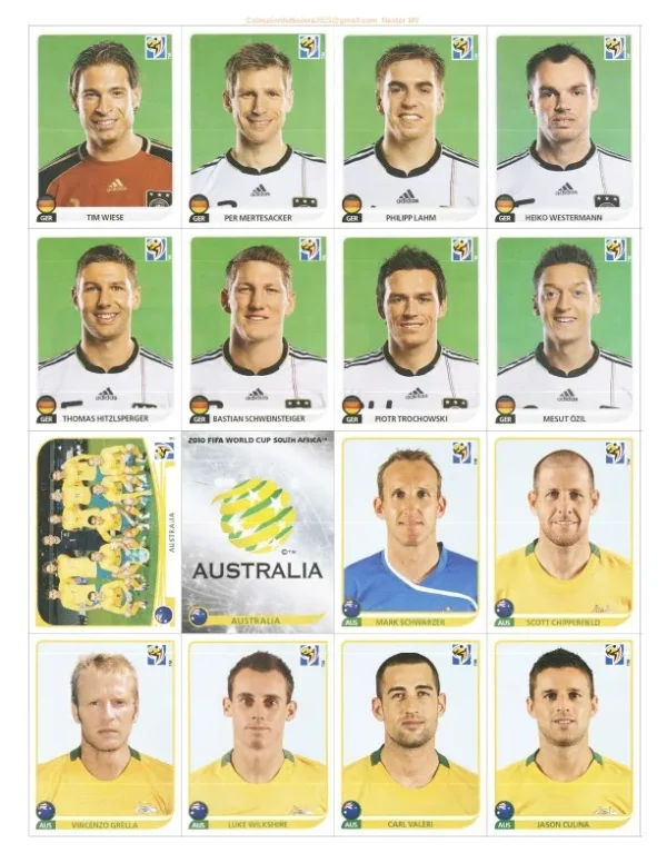 Figurinhas Copa Mundo 2010 África Do Sul Pdf Para Imprimir