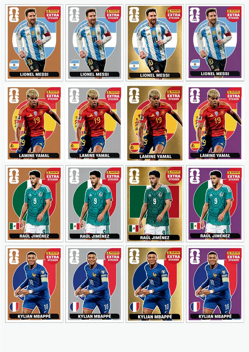 Figurinhas Legends Copa do Mundo 2026 Extra Sticker em PDF 3 Figurinhas Legends Copa do Mundo 2026 Extra Sticker em PDF