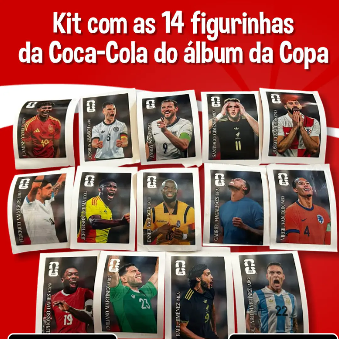 Figurnhas Copa do Mundo 2026 Coca-Cola Raras em PDF 3 Figurnhas Copa do Mundo 2026 Coca-Cola Raras em PDF