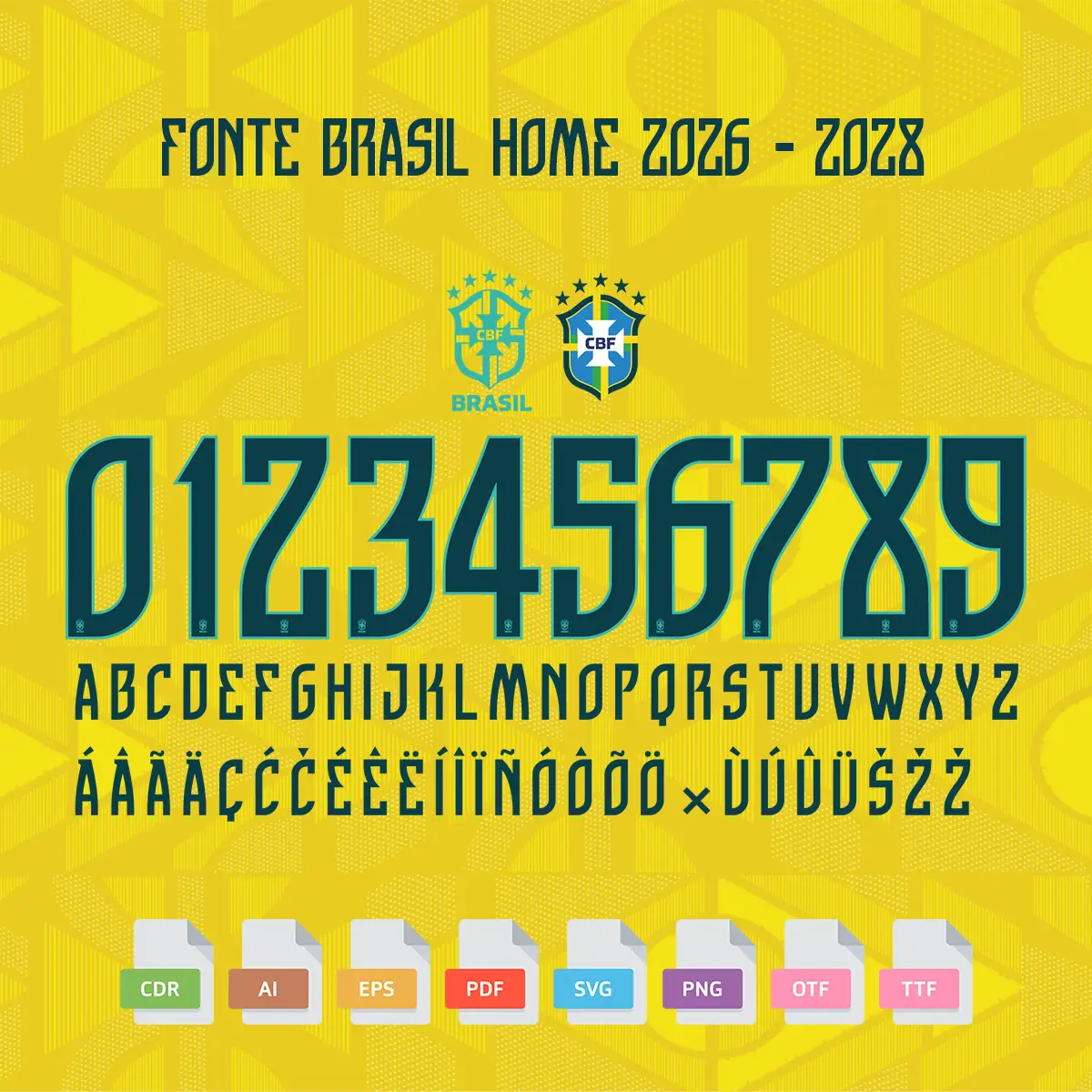 Fonte Camisa 1 Brasil Copa 2026 Vetorizada EPS AI PDF OTF 1 Fonte Camisa 1 Brasil Copa 2026 Vetorizada EPS AI PDF OTF