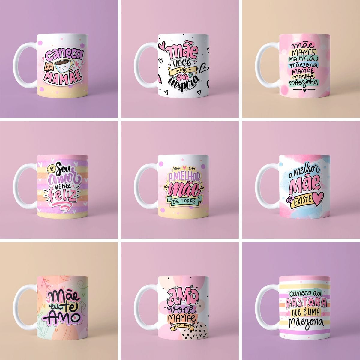 Frases e Artes para Caneca Dia das Mães 2024 Pack 2 Frases e Artes para Caneca Dia das Mães 2024 Pack