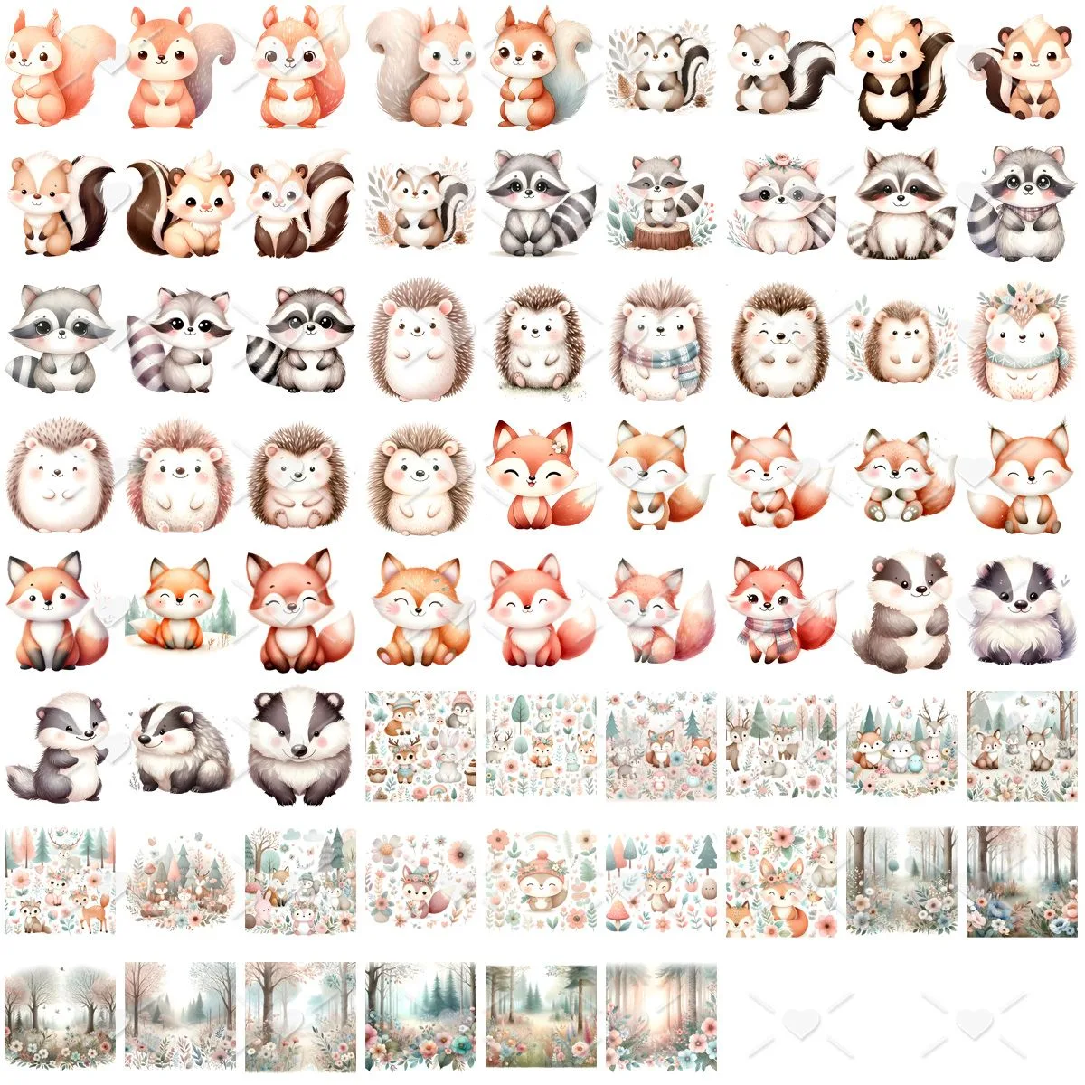 Ilustrações Bosque Encantado Png Baby Fofo Kit Digital 3D 3 Ilustrações Bosque Encantado Png Baby Fofo Kit Digital 3D