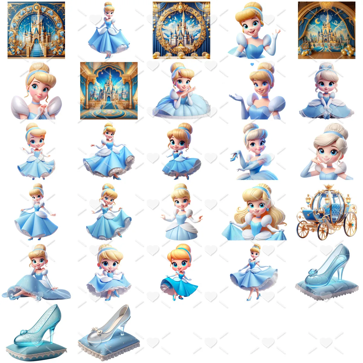 Ilustrações Cinderela Png Kit Digital Imagens Fofas Cute 2 Ilustrações Cinderela Png Kit Digital Imagens Fofas Cute