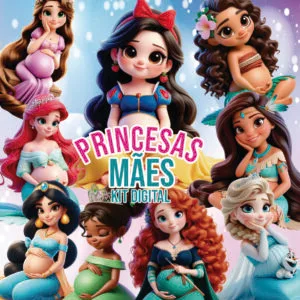 Ilustrações Dia das Mães 2024 Princesas Disney Png Sem Fundo