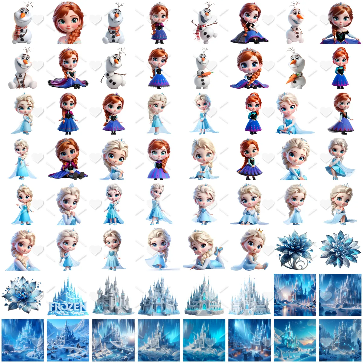 Ilustrações Frozen Png Cute Elsa Fofa Bebê Princesa Png