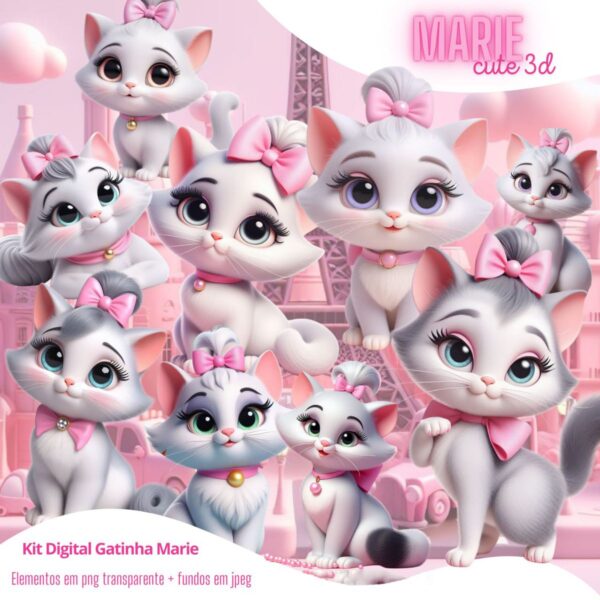 Ilustrações Gata Marie Disney Imagens e Cliparts Png Cute