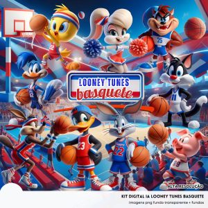 Ilustrações Looney Tunes Basquete Png Baby Fofo Kit Digital