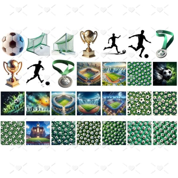 Ilustracoes Mascotes Futebol Png Baby Fofo Kit Digital 3d